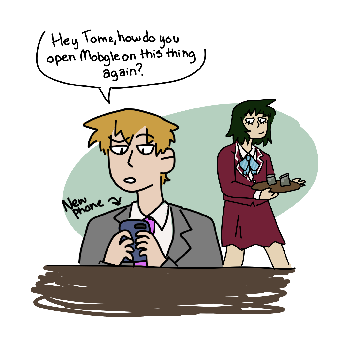Colored in some sillies i drew in my notebook Chapter 2: Cringefail reigen comic!!! Part 1 of 2. | Comicdub