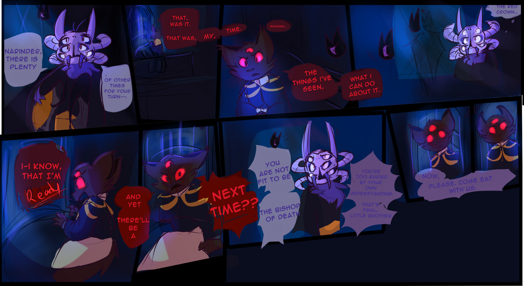 After the fight in the tent Third Eye AU 1/? Chapter 2: Chapter 2: Aftermath | Comicdub