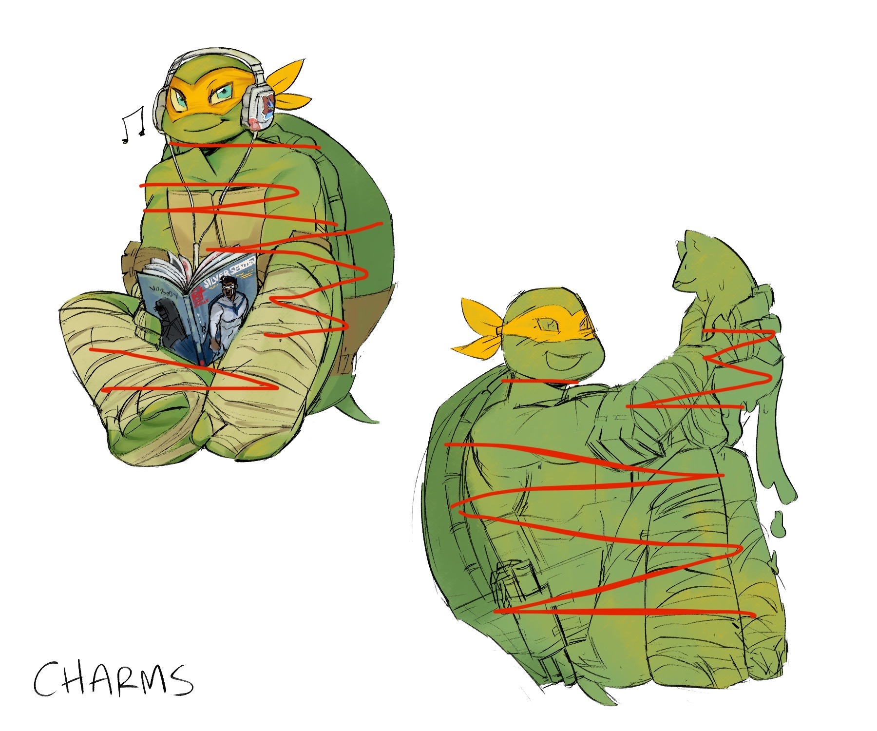my angel baby Chapter 2: TMNT Merch WIPS - Michelangelo | Comicdub